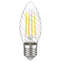 Лампа светодиодная винтажная 5W 220V 4000К E27 35x97mm филаментная [LLF-CT35-5-230-40-E27-CL] серия 360° УЕК