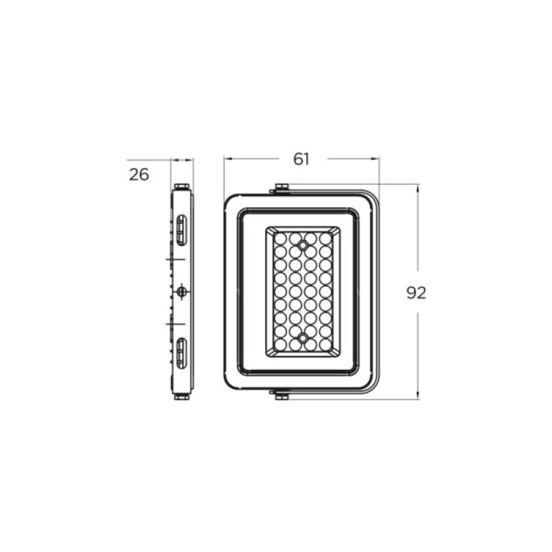 Прожектор LED 10W 230V 850 6500K IP65 92x26x61mm [4262380663350] LED-FL-10(B) EUROLAMP
