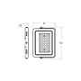 Прожектор LED 10W 230V 850 6500K IP65 92x26x61mm [4262380663350] LED-FL-10(B) EUROLAMP