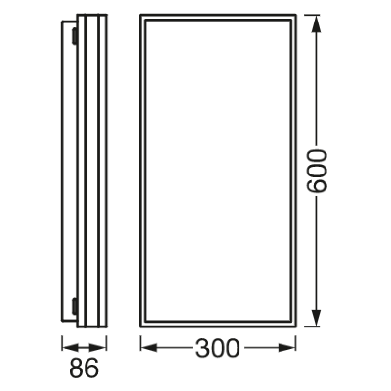 SMART потолочный светильник 42W 220V 4400lm 3000-6500K TW WIFI 600х86х300mm [4058075572713] Ledvance Magnet DIM