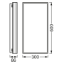 SMART потолочный светильник 42W 220V 4400lm 3000-6500K TW WIFI 600х86х300mm [4058075572713] Ledvance Magnet DIM
