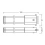 Лампа светодиодная 4W 230V 550lm 6500K 2G7 150x37mm [4099854669736] Ledvance DULUX LED SE9
