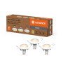 LED Светильник спотовый 3 шт. 2.6W 220V 230lm 2700K GU10 95х80mm [4099854103629] SPOT ESSENTIAL SET LEDVANCE