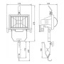 Прожектор галогенний 150W 230V Rx7s IP54 125x170x275mm чорний [LPI04-1-0150-K02] УЕК ИО150КЛ