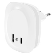 Ночник 12.5W 230V 9lm 3000K 58x70x60mm [4099854532115] Osram Lunetta Edge USB A&C