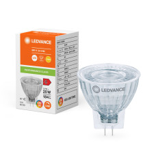 Лампа светодиодная 2.8W 12V 184lm 2700K GU4 35x38mm DIM рефлекторная [4099854050206] LEDVANCE LED MR11 DIM P