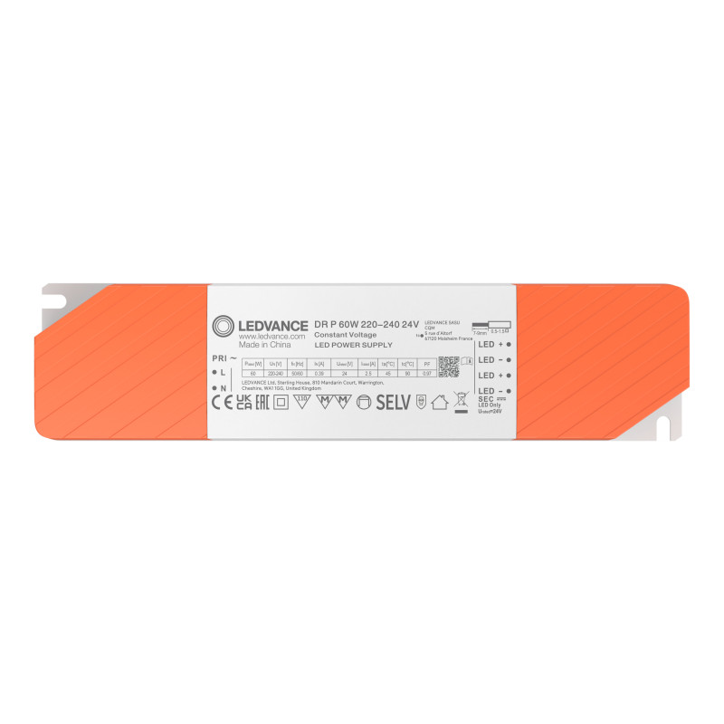 Блок живлення 60W 220-240V вихідна 24V для LED стрічок IP20 [4099854683176] Ledvance DR P