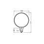 Лампа LED 4W 220V 220lm 1800K E27 DIM 130x171mm филаментная [4058075846029] Osram Vintage 1906 Globe Gold