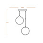 LED Светильник подвесной 14W 220V 930lm 3000K 273x150x1210mm [4058075838628] Ledvance DECOR CIRCLE 2XPEND PL
