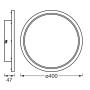 SMART светильник 25W 230V 3200lm 3000-6500K TW WIFI 400х47х400mm [4099854473265] Osram ORBIS DISC DIM