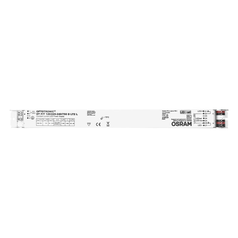 LED драйвер 120W 220-240V выходная 54-216V 750mA IP20 [4052899497900] Osram D LT2 L