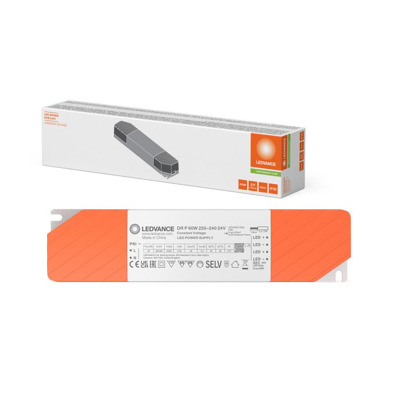Блок живлення 60W 220-240V вихідна 24V для LED стрічок IP20 [4099854683176] Ledvance DR P