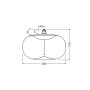 Лампа светодиодная винтажная 12W 220V 350lm 1800K E27 DIM 300x210mm филаментная [4058075836303] OSRAM Vintage 1906 LED Big