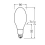Лампа філаментна 32W 230V 6000lm 4000K E27 90x217mm груша [4099854853388] HQL LED Ledvance