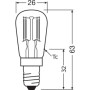 Лампа LED филаментная 2.8W 220V 250lm 2700K E14 26х63mm капсула [4058075616875] OSRAM PARATHOM SPECIAL T26