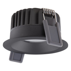 Светильник точечный 8W 220V 640lm 2700K ⌀81mm DIM IP44 черный [4099854000126] Ledvance SP FIX P