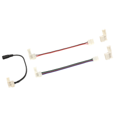 Комплект коннекторов 9шт для 8мм mono и rgb led ленты блистер-eco, [lscon-8-set9]