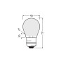 Лампа LED филаментная 5.5W 220V 806lm 4000K E27 45x77mm груша [4099854115554] OSRAM Star Classic P60 Filament