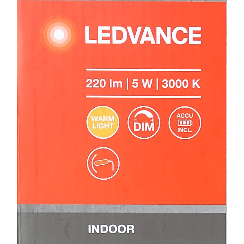 Настільна лампа 5W 5V 220lm 3000K DIM [4058075301733] Ledvance PANAN DISC DOUBLE