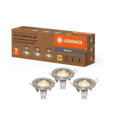 LED Светильник спотовый 3 шт. 2.6W 230V 230lm 2700K GU10 95х80mm [4099854482977] SPOT ESSENTIAL SET Osram