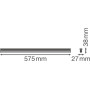 Cветильник LED линейный 10W 220V 1000lm 4000K 575x27x38mm IP20 [4058075099715] Ledvance LN COMP BATTEN 600