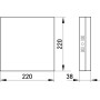Накладной LED светильник 36W 220V 3240lm 4500K 220x220x38mm IP40 белый [l0861014] E.NEXT e.LED.stand.MP.Square.S.36.4500