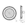 LED Светильник для высоких пролетов 100W 220V 10000lm 6500K ⌀254x40,3mm IP65 [l0830014] E.NEXT e.LED.ufo.stand.100.6500