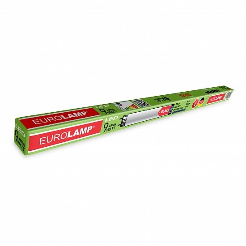 Лампа трубка LED 9W 600mm 220V 800lm 6500K G13 двустороннее подключение [4260410481417] LED-T8-9W/6500 EUROLAMP