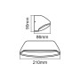 Уличный LED 12W 230V 530lm 3000K IP44 86x210x90mm [4099854462139] Osram Style Wide DG