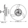 LED светильник потолочный с вентилятором 36W 230V 4200lm 3000-6500K IP20 ø490x385mm DIM пульт управления [4099854506789] Ledvance Ceiling Fan Retractable