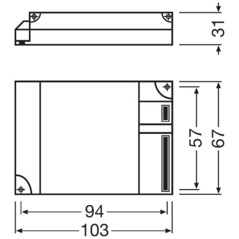 1x26-42 ЕПРА для компактних люмінесцентних ламп 220-240V IP20 [4008321329134] QTP-M Osram