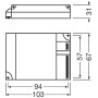 1x26-42 ЕПРА для компактних люмінесцентних ламп 220-240V IP20 [4008321329134] QTP-M Osram