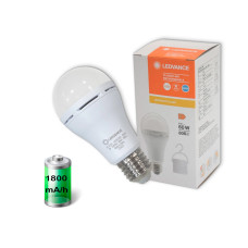 Лампа LED с аккумулятором 8W 220V 806lm 6500K E27 1800mA/h 60х122mm [4099854102431] LEDVANCE LED RECHARGEABLE