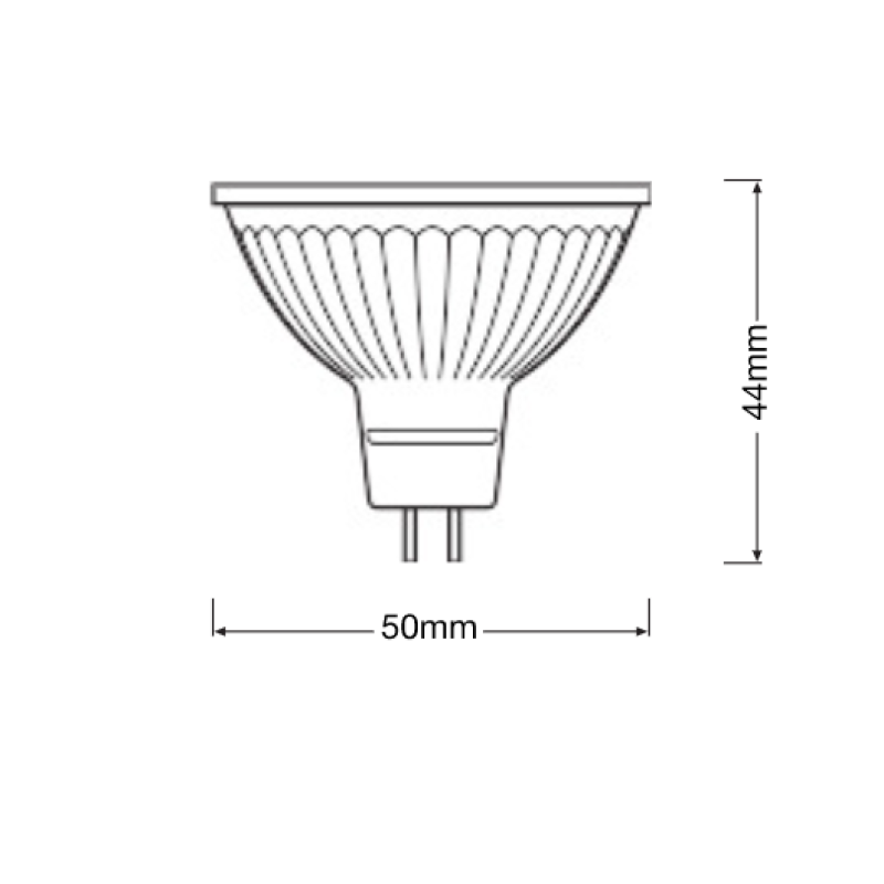 Лампа светодиодная 3.8W 12V 345lm 4000К GU5.3 50х44mm рефлекторная [4058075796676] OSRAM PARATHOM MR16