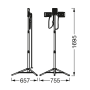 Прожектор LED 40W 220V 3600lm 4000K IP65 1695х657х755mm [4058075576575] LEDVANCE WORKLIGHT BATTERY TRIPOD