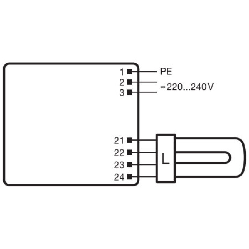1x26-42 ЕПРА для компактних люмінесцентних ламп 220-240V IP20 [4008321329134] QTP-M Osram
