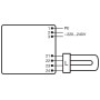 1x26-42 ЕПРА для компактних люмінесцентних ламп 220-240V IP20 [4008321329134] QTP-M Osram