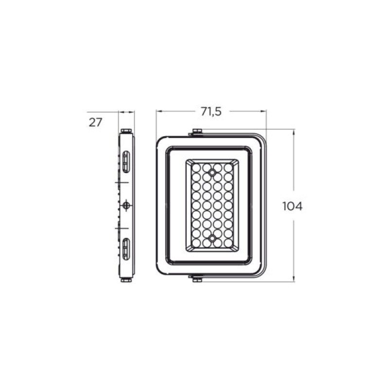 Прожектор LED 20W 230V 1700 6500K IP65 104x27x71,5mm [4262380663367] LED-FL-20(B) EUROLAMP