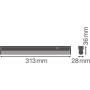 Cветильник LED линейный 4W 220V 400lm 3000K 313x28x36mm IP20 [4058075106079] Ledvance LN COMP SWITCH 300