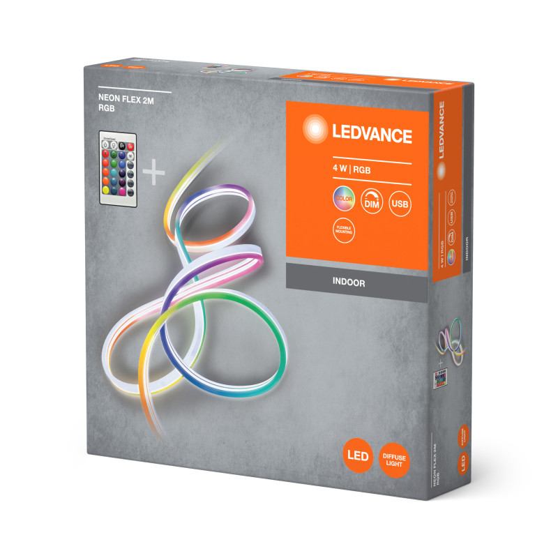 LED лента с пультом и аккумулятором RGB 4W 5V IP20 DIM USB [4099854095306] 2100х12х6.2mm LEDVANCE