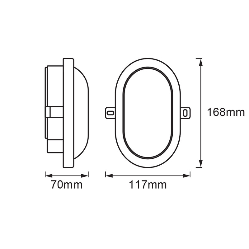 Уличный LED 6W 220V 420lm 4000K IP54 117x168x70mm [4058075271586] Ledvance Bulkhead WT