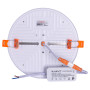 Вбудований LED світильник 24W 230V 2160lm 6500K ⌀170x20mm IP20 білий [l0862003] E.NEXT e.LED.stand.MP.Round.R.24.6500