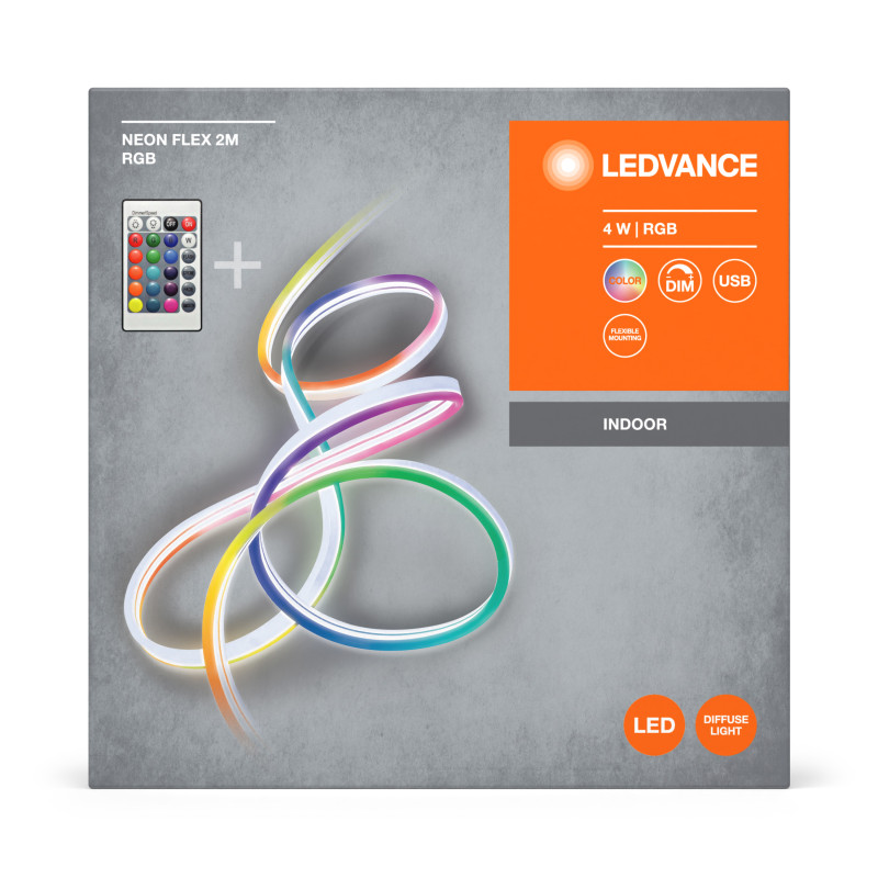 LED лента с пультом и аккумулятором RGB 4W 5V IP20 DIM USB [4099854095306] 2100х12х6.2mm LEDVANCE