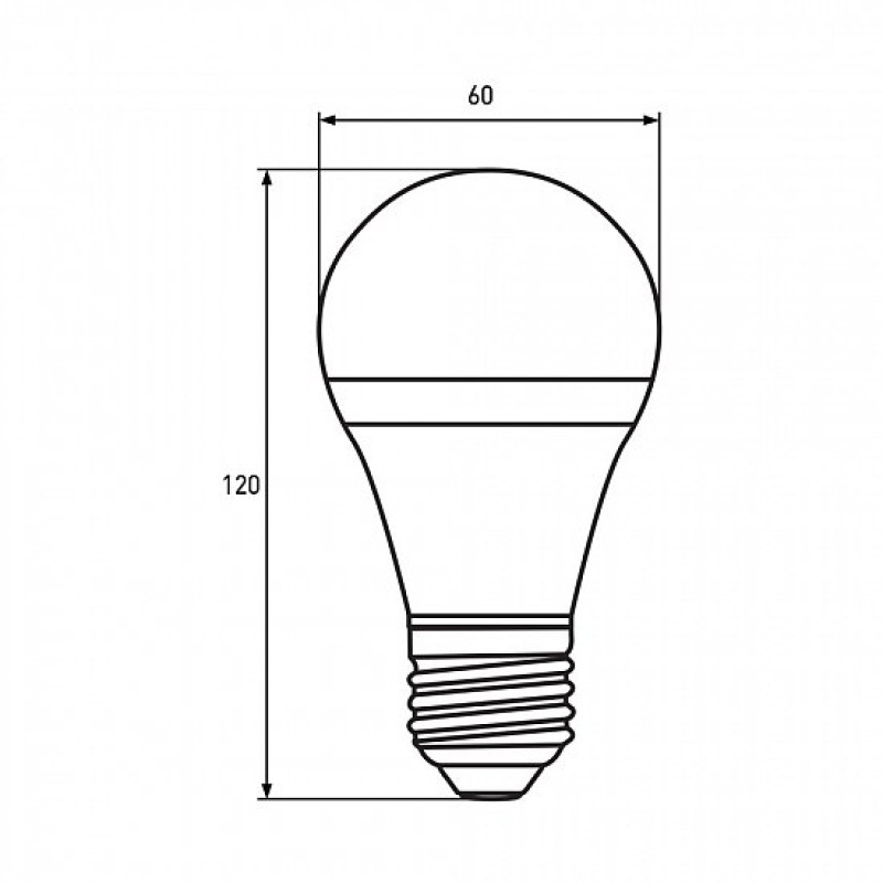 Лампа светодиодная акция "1+1" 12W 220V 1200lm 4000K E27 60x120mm груша [4260410486030] MLP-LED-A60-12274(E) EUROLAMP