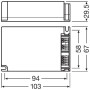 LED драйвер 27W 220-240V выходная 12-54V 700mA DIM IP20 [4052899488144] Osram OTi DALI LT2