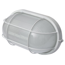 Светильник 100W 230V E27 IP54 овальный 283х130х162mm белый [l002029] E.NEXT e.light.1403.1.100.27.white