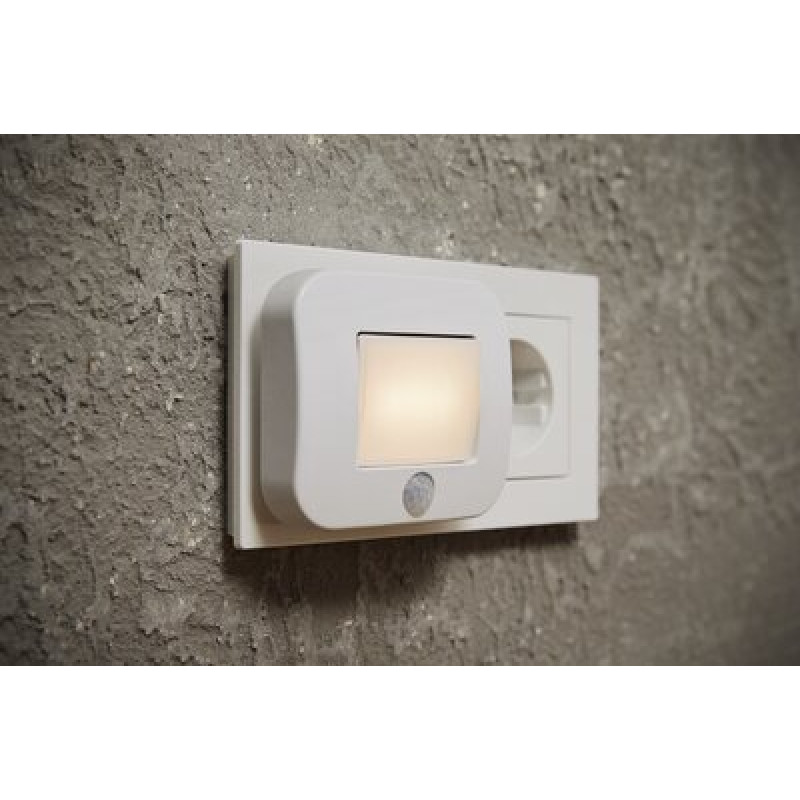 Нічник 0.70W 220V 10lm 3000K 67x73x84mm [4058075266780] Ledvance LUNETTA Hall Sensor з сенсором руху і світла