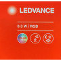 Светильник-часы 0.30W RGB 220V 62x62x62mm [4058075759282] Ledvance LUNETTA SQUARE с сенсором движения и света