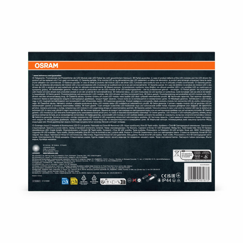 Светильник 10.5W 230V 410lm 3000K IP44 60x142x240mm [4099854461873] Osram ENDURA STYLE SHIELD
