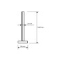 SMART светильник напольный 15W 12V RGB 1400x155mm черный [4262380666153] EUROLAMP LED-FLD-15W(RGB)B